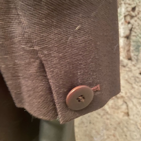 Giorgio Armani Chocolate Virgin Wool Single Breasted Blazer - Picture 5 of 9